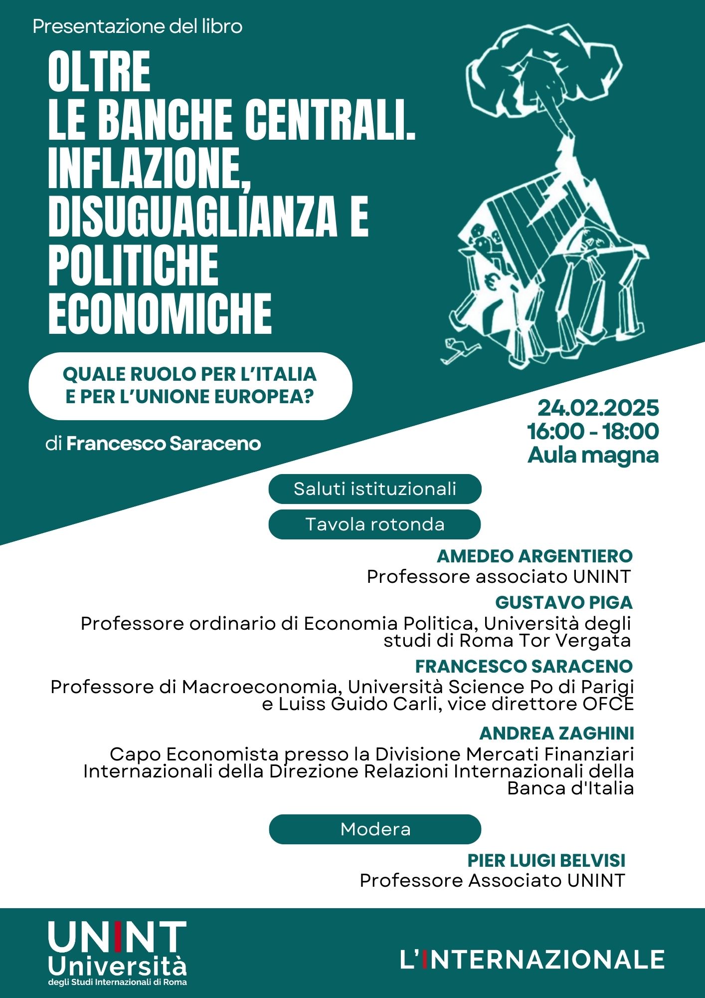 Oltre le banche centrali. Inflazione, disuguaglianza e politiche economiche. Quale ruolo per l’Italia e per l’Unione Europea?
